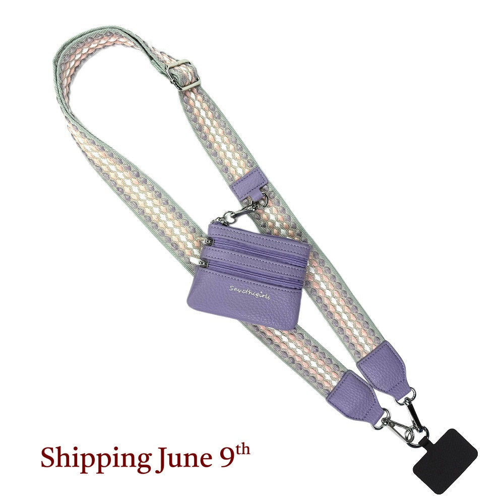 Clip & Go Strap w/Zippered Pouch Fun Dots