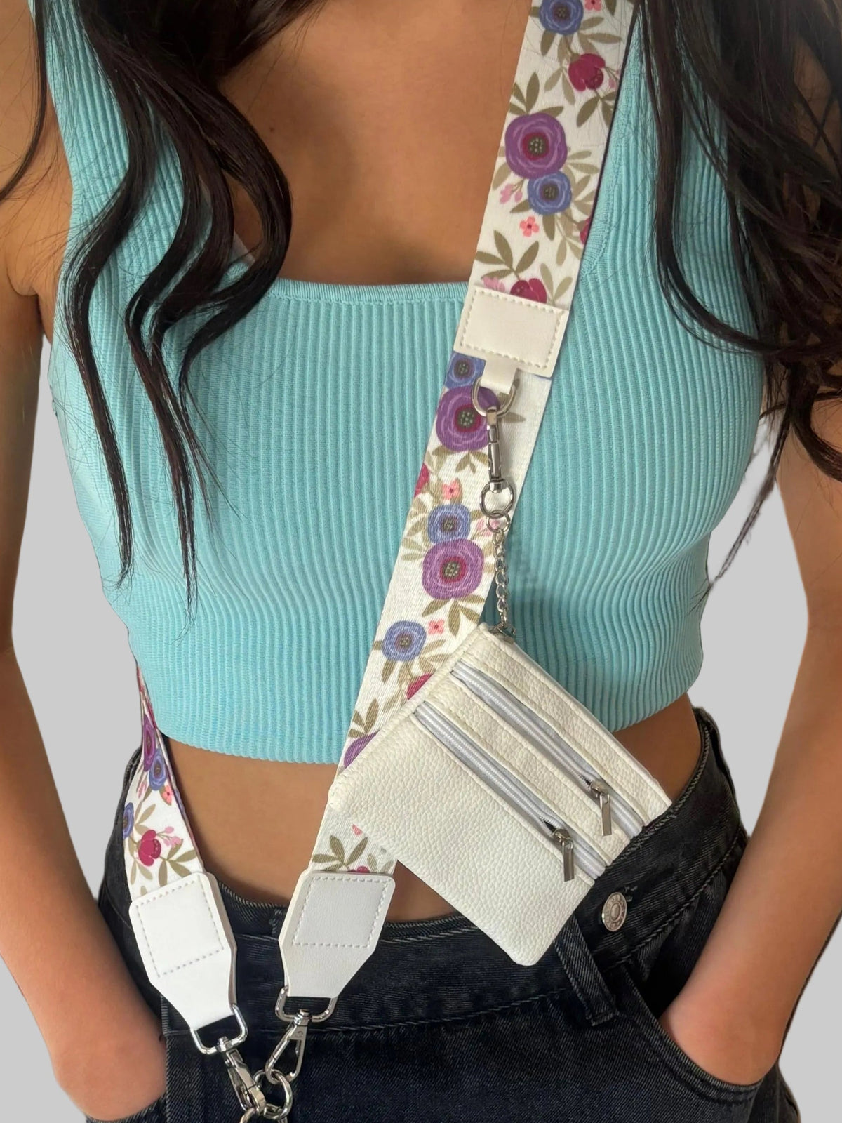 Sangle et portefeuille Pastel Bloom