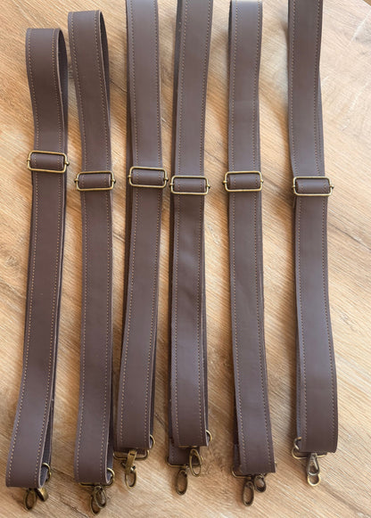 Bracelet en cuir véritable - Marron (3,8 cm) Sans porte-monnaie