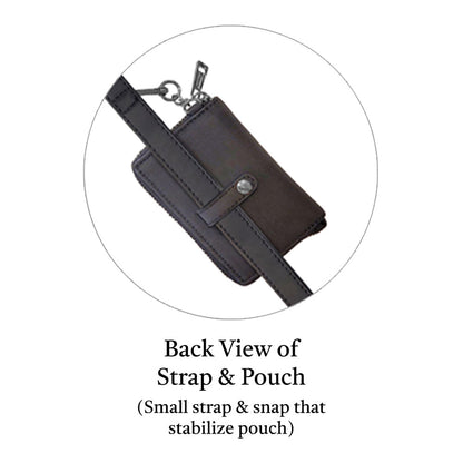 Clip & Go avec Pochette Zippée – Cuir Végan Brossé