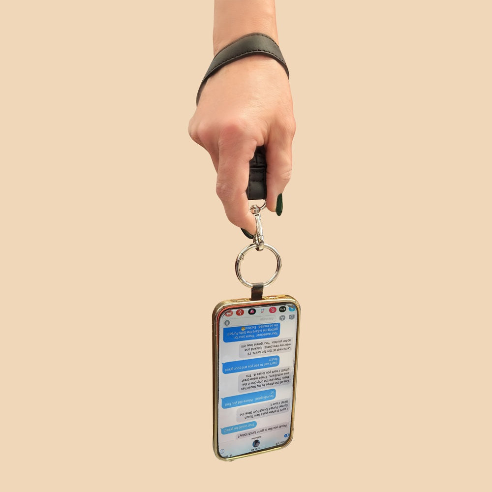 Clip & Go avec Pochette Zippée – Cuir Végan Brossé