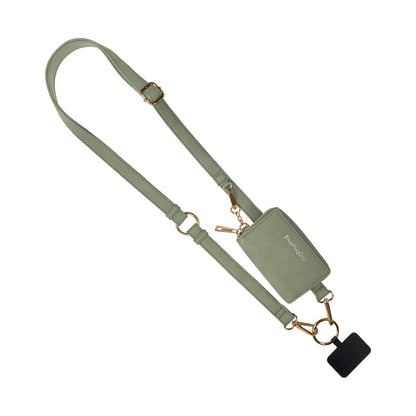Clip & Go avec Pochette Zippée – Cuir Végan Brossé