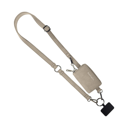 Clip & Go avec Pochette Zippée – Cuir Végan Brossé