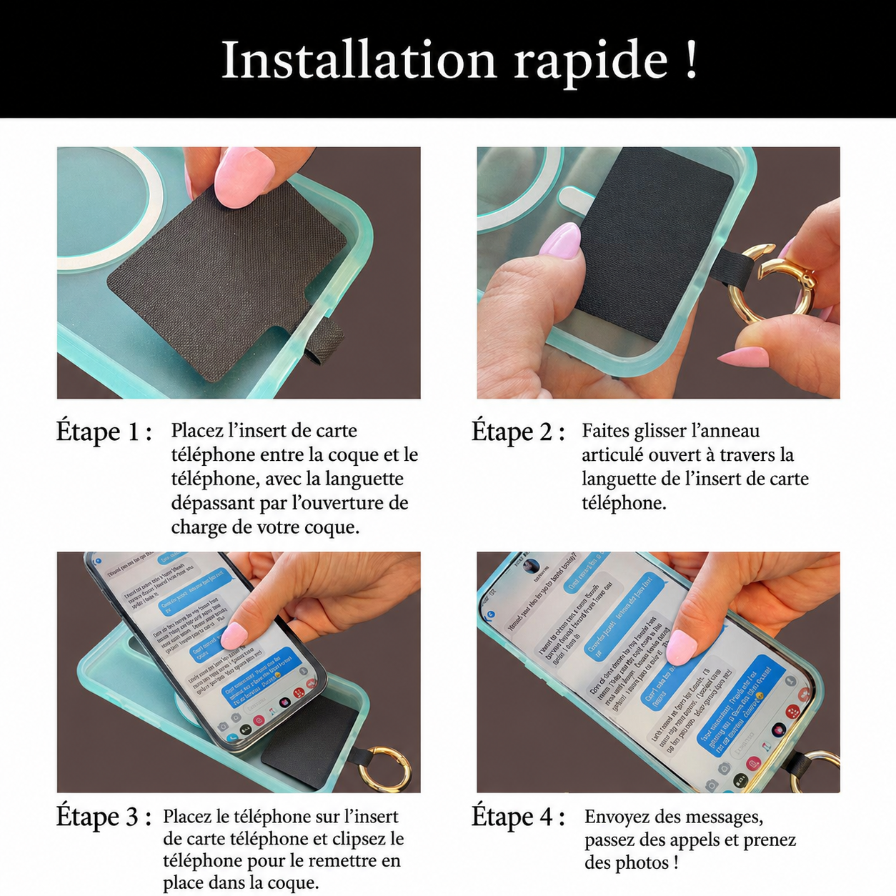 Clip & Go avec Pochette Zippée – Collection Léopard