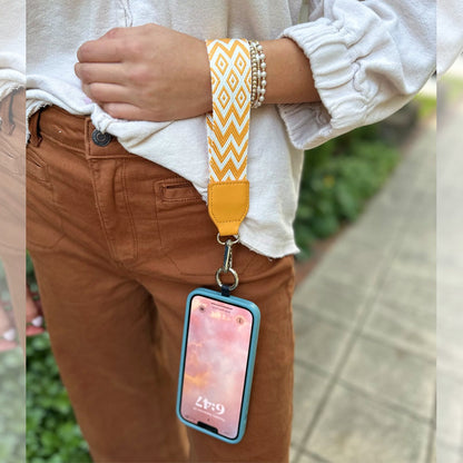 Mini Sac Téléphone 3-en-1 – Collection Chevron & Diamant