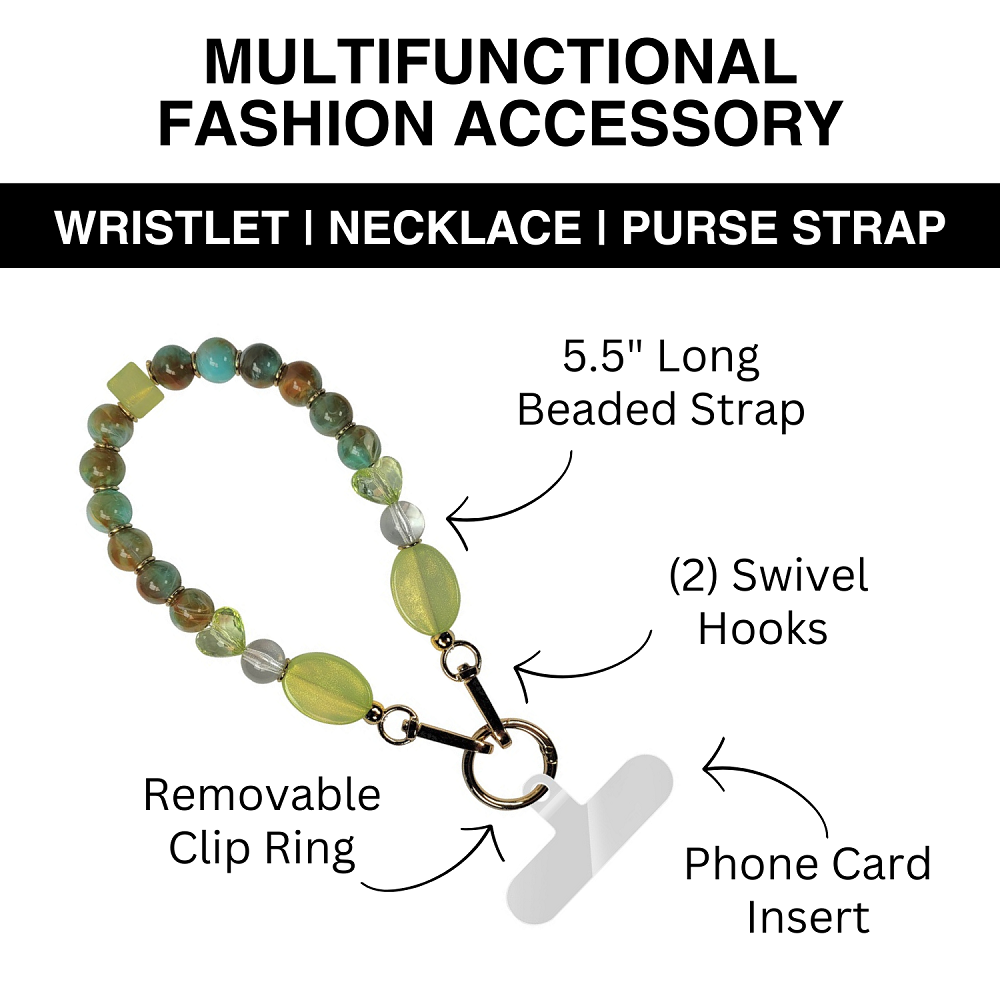 Clip & Go Brilliant Beads Wristlet
