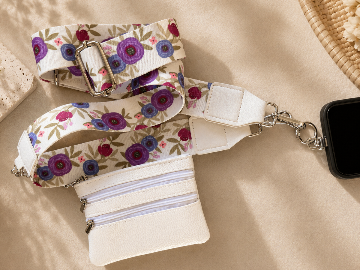 Sangle et portefeuille Pastel Bloom
