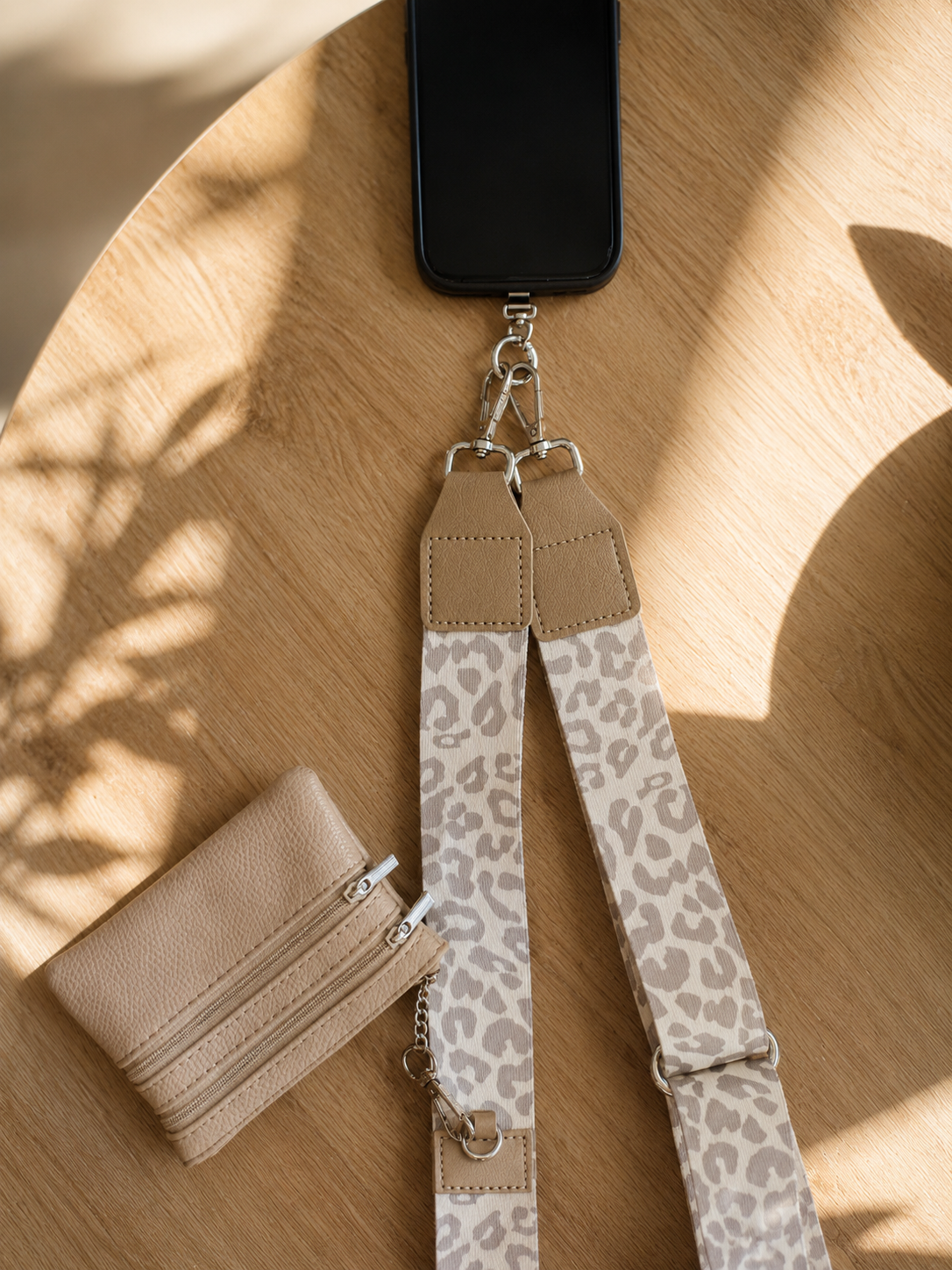 Bracelet Champagne Leopard + portefeuille