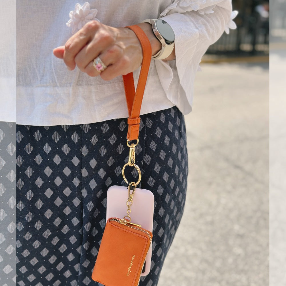 Clip & Go avec Pochette Zippée – Cuir Végan Brossé