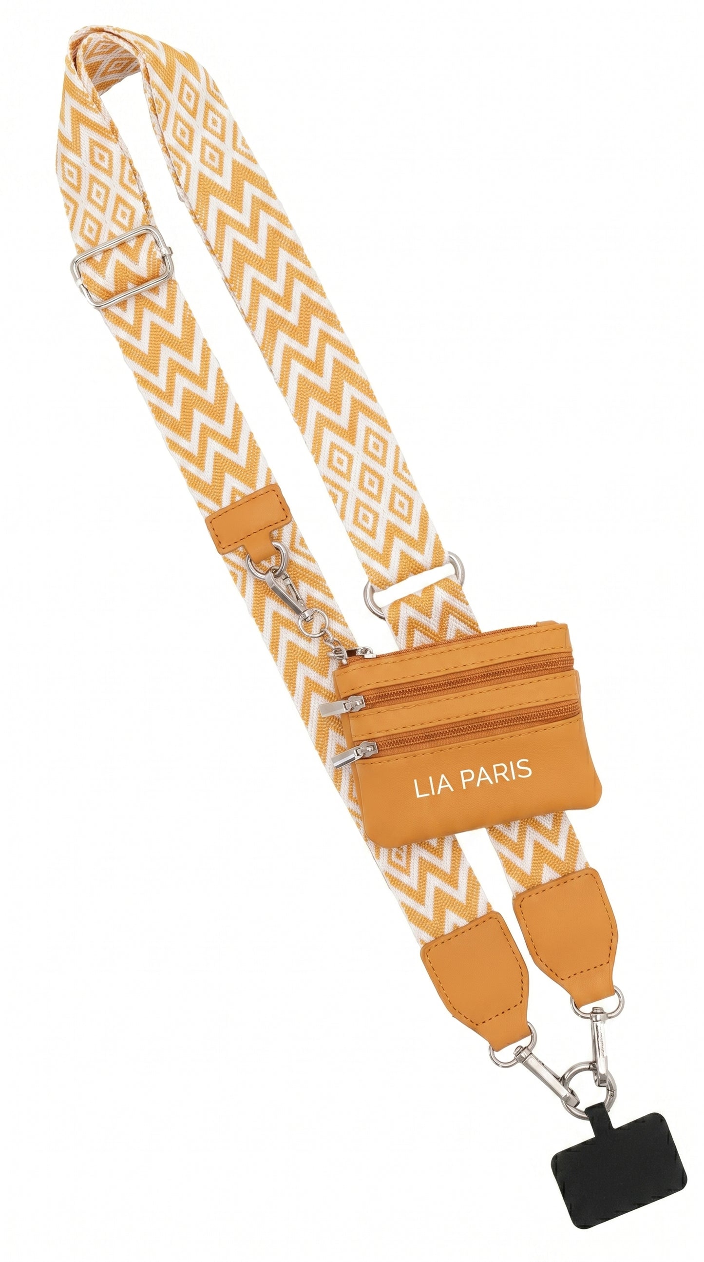 Mini Sac Téléphone 3-en-1 – Collection Chevron & Diamant