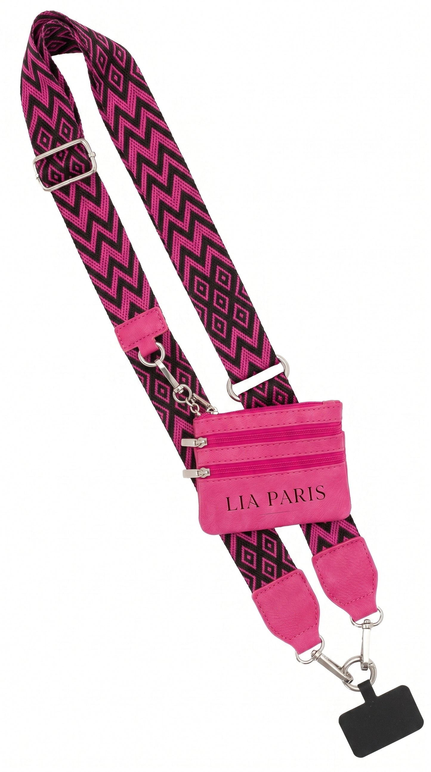 Mini Sac Téléphone 3-en-1 – Collection Chevron & Diamant